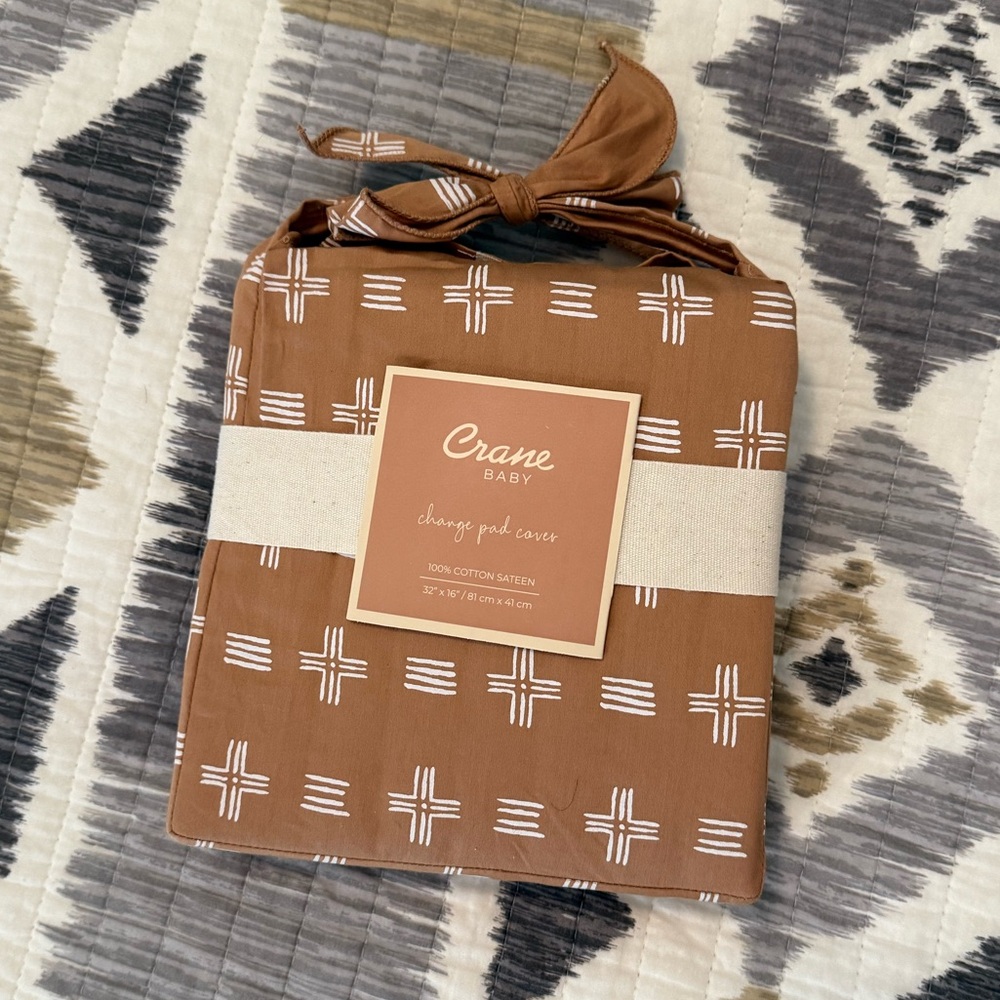Crane Baby Copper Dash Changing Pad Cover